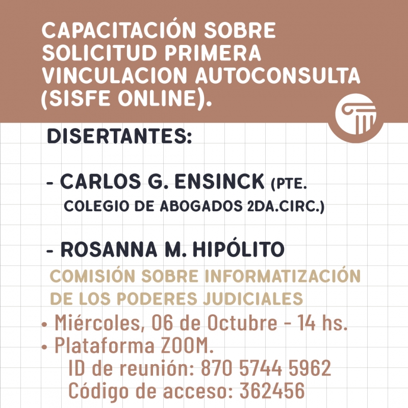 Capacitación sobre Solicitud Primera Vinculacion Autoconsulta ( sisfe online).
